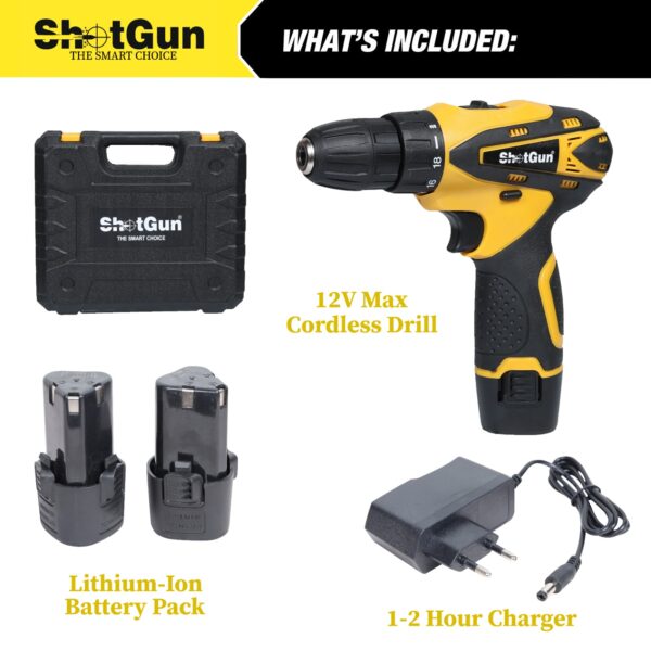 ShotGun SG-12V CordLess Drill Regular - Image 2